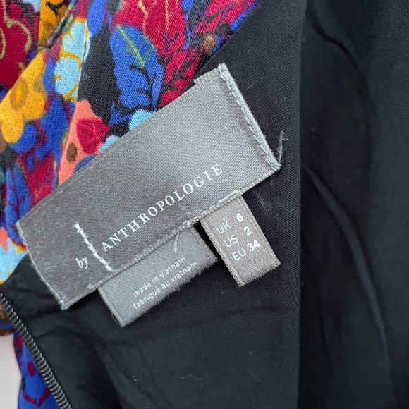 Anthropologie Mini multi-coloured dress, Size 2 - Picture 4 of 6